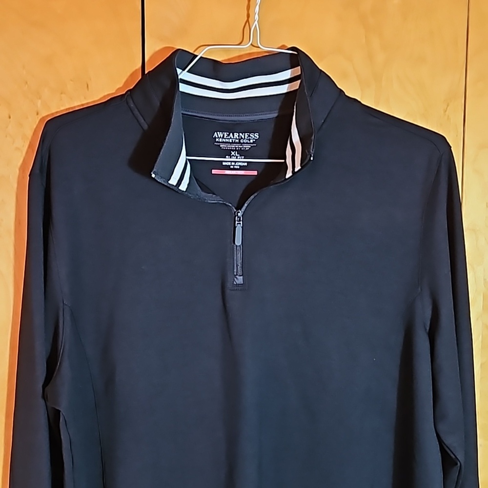 Awareness Kenneth Cole AWEAR-TECH Slim Fit 1/4 Zip Golf Pullover XL